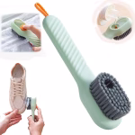 Shoe Scrubbing Brush with Soap Dispenser – Long Handle