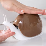 Shopkwik Plastic Snail-Shape Liquid Soap Dispenser Portable Snail Shape Liquid Soap Dispenser Hand Wash Dispenser Pump Push Type Good Looking Shampoo Dispenser For Hotel Kitchen Bathroom 120Ml