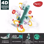 Shopkwikh Polypropylene Mini Handy and Compact Chopper with 3 Blades for Effortlessly Chopping Vegetables and Fruits for Your Kitchen (12420, Green, 400 ml)  Amazon.in Home & Kitchen - Image 17