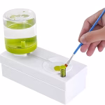 Shopkwik Paint Brush Cleaner Rinser with Drain Water Recycling Paintbrush Scrubber for Acrylic, Watercolor, Oil and Water-Based Paint Brushes Cleaning Tool