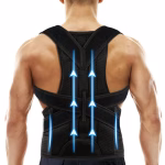Shopkwik Lycra Fabric, Foam Free Size Posture Corrector For Men And Women Back Support Belt For Back Pain Back Straight And Shoulder Support Belt (Universal Size)
