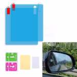 Shopkwik Universal Car Accessories Rear-View Mirror Waterproof Anti Fog Rainproof Anti-Water Protective Film Sticker for Car (Square - 2 PCs)