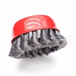 Shopkwik Wire Wheel Cup Brush Twisted Cup Brush for Removing Rust, Paint, Polishing