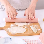 Shopkwik Kitchen Plastic Rolling Pin Dough Roller Household Non-Stick Exhaust Rolling Pin Smooth and Beautiful Embossed Design for Home for Kitchen (1Pcs) (Multicolor)