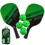 Pickleball Racket Set with Balls & Carry Bag