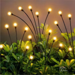 Shopkwik Solar Garden Lights Outdoor Solar Firefly Lights Waterproof Solar Garden Decorative Lights 2 Lighting Mode [ 6 LED, Warm Yellow ]
