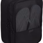 Shopkwik Compact Shoe Bag/Organizer/Pouch | Protect 3 Pairs of Shoes | Perfect for Travel and Daily Storage (Black)