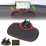 Shopkwik Multifunction Car Anti-Slip Mat Auto Phone Holder, Car Phone Mount Silicone Car Pad Mat, Rotatable Anti Skid Car Dashboard Sticky Pad,Universal Phone Holder for Phones, Keys, Gadgets (1 PC)