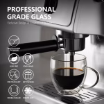 Double Wall Glass Insulated Coffee/ Tea Cup/Mug With Handle - 1 Piece - Image 4
