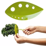 Shopkwik Vegetable Leaf Stripper, Plastic Leaves Remover Kale, Chard, Collard Greens Loose Leaf Herb Stripper Vegetable Leaf Stripping Device (Pack of 1)