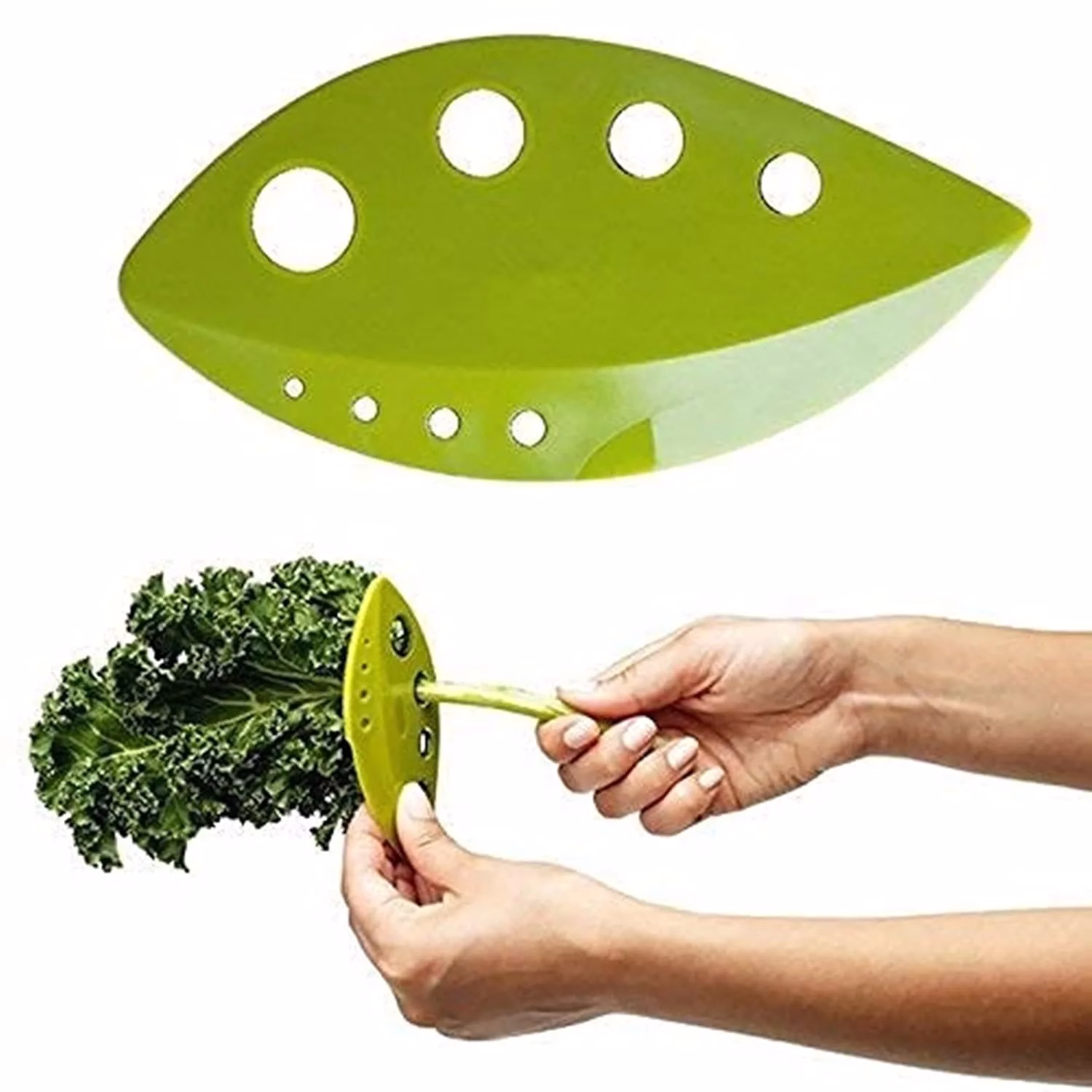 71yCCqbXBAL._SL1500-jpg.avif Shopkwik Vegetable Leaf Stripper, Plastic Leaves Remover Kale, Chard, Collard Greens Loose Leaf Herb Stripper Vegetable Leaf Stripping Device (Pack of 1) - Image 1