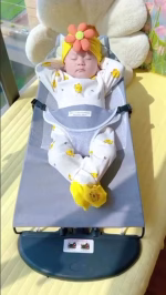 Baby Bouncer Rocking Chair - Foldable Ergonomic Infant Seat - Image 6