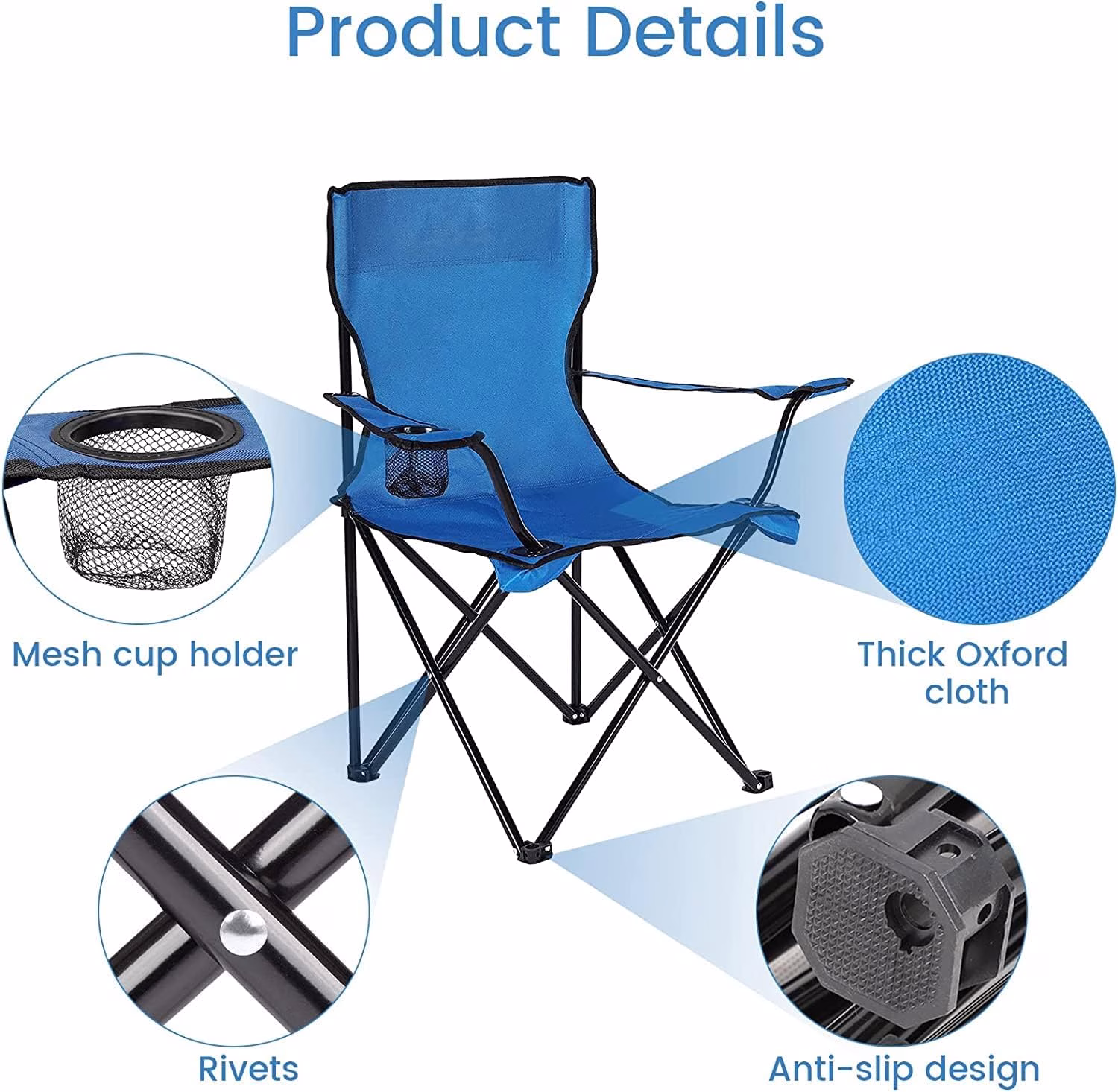 Beach-chair.avif Beach Chair Big - Folding Camping Chair Portable & Durable - Image 1