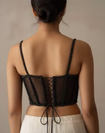 Black Premium Pearl Blouse – Designer Hand Work Wear - Image 2