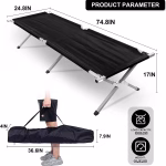 Folding Camping Cot with Storage Bag – Portable & Lightweight. - Image 7