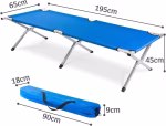 Folding Camping Cot with Storage Bag – Portable & Lightweight. - Image 2