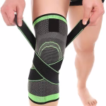 Knee Braces for Pain Relief – Green Compression Sleeves (L)
