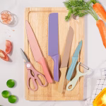 Colorful Kitchen Knife Set 6 PCS with Non-Stick Blades