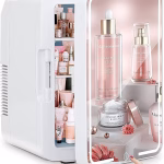 Mini Fridge with Mirror | 4 Litre Portable Beauty Cooler