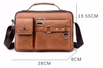 Men's Shoulder Bag – Leather Crossbody Messenger Bag - Image 3
