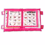Learning Pillow Cloth Book with English, Hindi & Gujarati Cushion Cotton Book (Pink) - Image 6