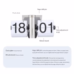 Retro Flip Down Clock – Vintage Automatic Page Turning Clock - Image 3