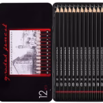 12Pcs Sketch Pencils for Drawing & Shading – Graphite Art Set