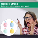 Pack of 2 Stress Relief Toy Pineapple Squishy Balls - Image 3