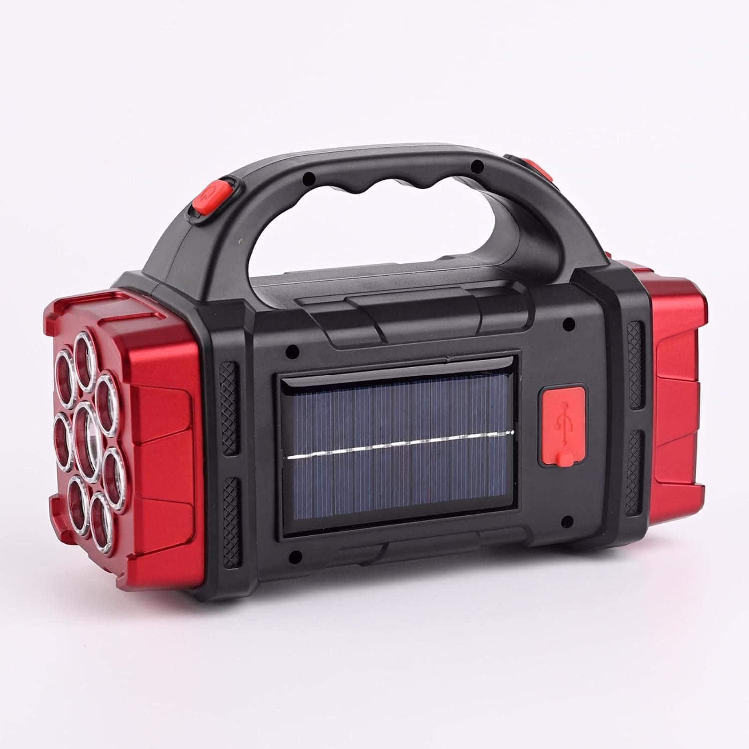 Torch1.avif Rechargeable Camping Torch LED with Solar Flashlight - Image 1