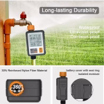 Shopkwik Drip Irrigation System Water Timer Digital Controller Fully Automatic Adapters Batteries Included Child Lock Feature Programmable Garden Lawn Hose Faucet System Auto & Manual Mode 3Inch Large Screen - Image 7