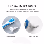 Shopkwik ABS and Silicone Smart Soft Spiral Swab Easy earwax Removal Ear Cleaner - Image 5