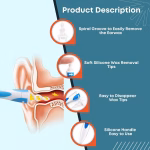 Shopkwik ABS and Silicone Smart Soft Spiral Swab Easy earwax Removal Ear Cleaner - Image 3
