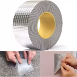 Shopkwik Single Side Waterproof and Heat resistant Super Strong Butyl Sealant Sticky Tape Dispenser Aluminum Foil (Manual)  (Set of 1, Silver)