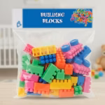 Plastic Building Blocks for Kids with Wheels, Construction Block Game for Kids