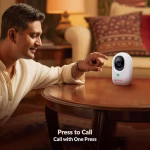 CP PLUS ezyKam+ HD Smart Wi-Fi CCTV Camera with One-Touch Video Calling Button - Image 7