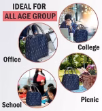 Shopkwik Insulated Lunch Bag for Kids School, Men, Women Office, Travel Tiffin Pouch for Lunch Box, Hot & Cold Insulated Storage Bag - Image 3