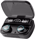 M10 Earbuds/TWs/buds 5.1 Earbuds with 45H Unbeatable Playtime, Headphones Bluetooth Headset (Black, True Wireless)