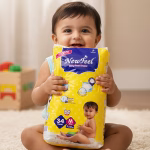 NewFeel Baby Diapers pack of 34 (Medium) - Image 3