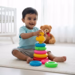 Stacking Ring Toy for Kids (Small with 5 rings) - Image 3