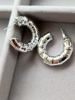 Round Dangle Geometric Chunky Earrings