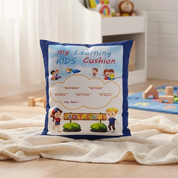 smallbluepillow1.avif Small learning pillow Book (Blue) - Image 1