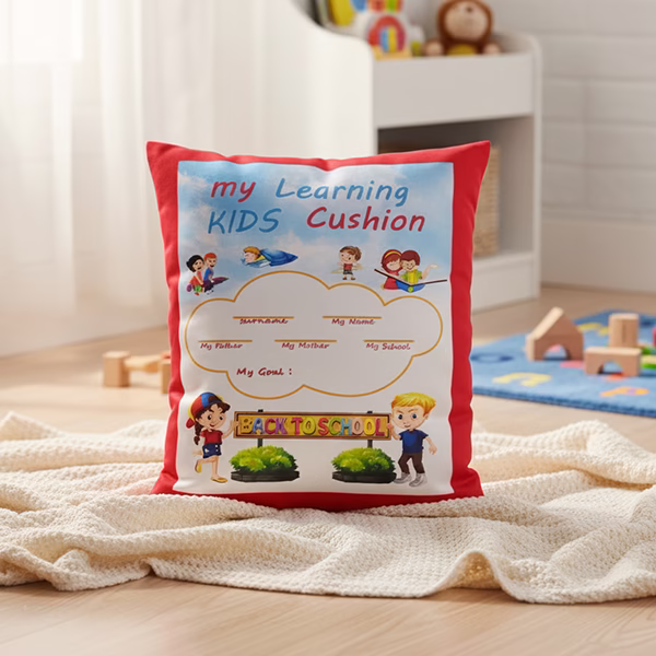 smallredpillow1.avif Small learning pillow Book (RED) - Image 1