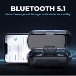 M10 Earbuds/TWs/buds 5.1 Earbuds with 45H Unbeatable Playtime, Headphones Bluetooth Headset (Black, True Wireless) - Image 4
